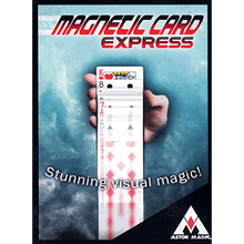  Magnetic Card Express (Red) by Astor Magic - Trick