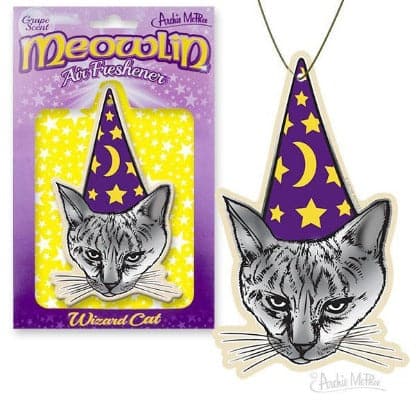 Meowlin Wizard Cat Air Freshener by Archie McPhee