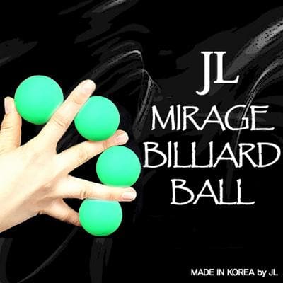 Mirage Billiard Balls by JL (GREEN, 3 Balls and Shell)