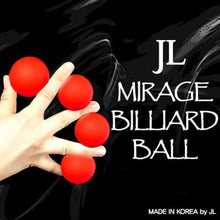  Mirage Billiard Balls by JL (RED, 3 Balls and Shell) - Trick
