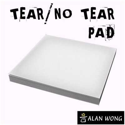 No Tear Pad (Small, 3.5 X 3.5, Tear/No Tear Alternating) by Alan Wong - Trick