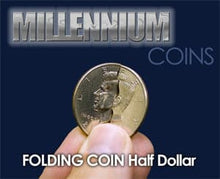  Folding Coin Half Dollar Size Wavy Cut