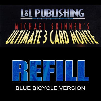 Refill Cards for Ultimate 3 Card Monte (Blue) - Trick