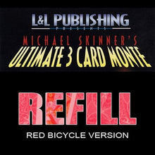  Refill Cards for Ultimate 3 Card Monte (Red) - Trick