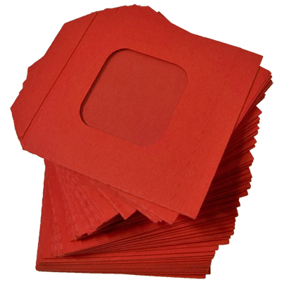 Nest of Wallet Refill Envelopes 50 units (Red with Window) - Trick