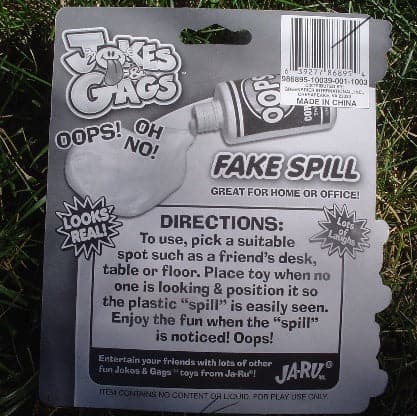 Oops! Fake Spill by Ja-Ru