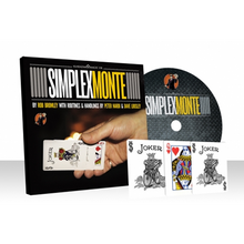  Simplex Monte Red (Gimmicks and Online Instructions) by Rob Bromley and Alakazam Magic - DVD