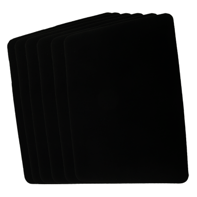 Small Close Up Pad 6 Pack (Black 8 inch  x 12 inch) by Goshman