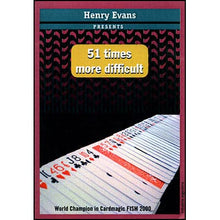  51 Times More Difficult (Gimmick and DVD) by Henry Evans - Trick