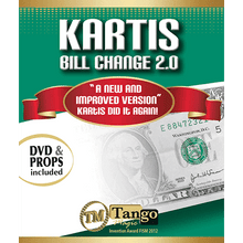  Kartis Bill Change 2.0 (w/DVD) by Kartis and Tango Magic - Trick